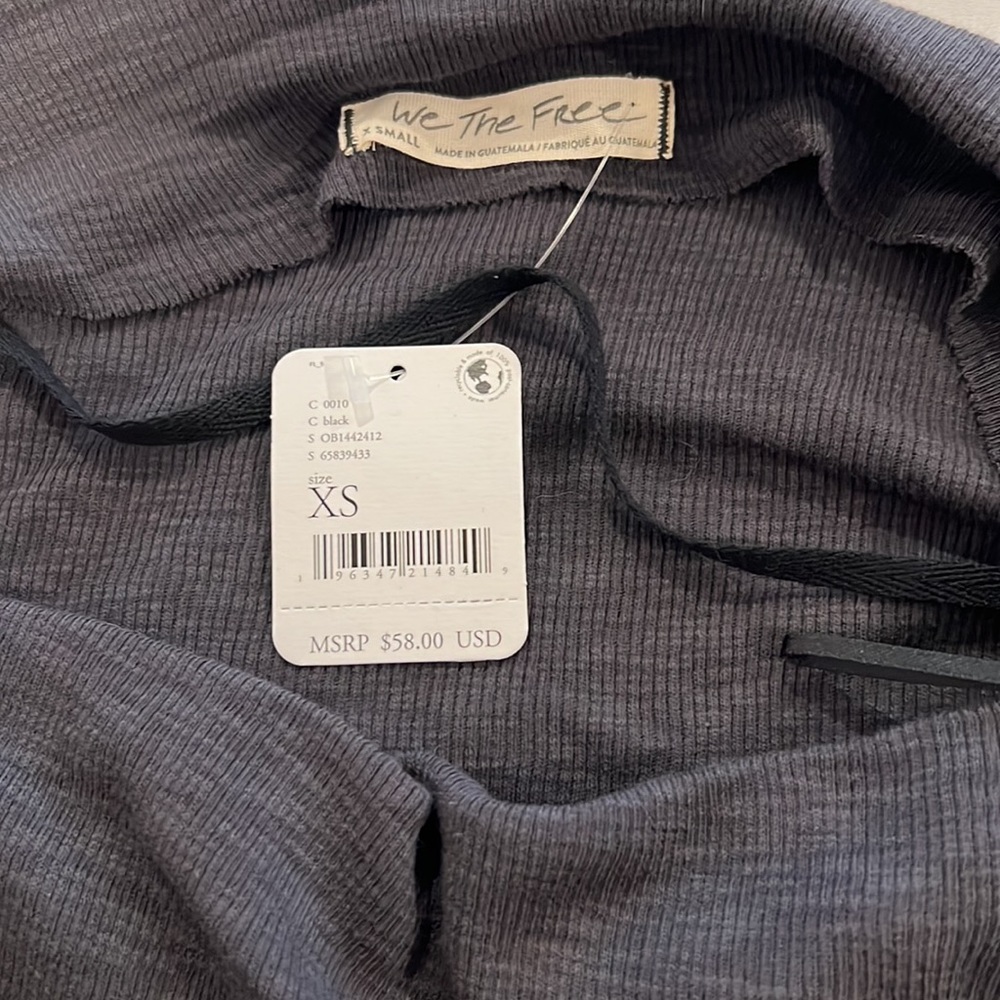 NWT We the Free slanted long sleeve shirt - Picture 3 of 4